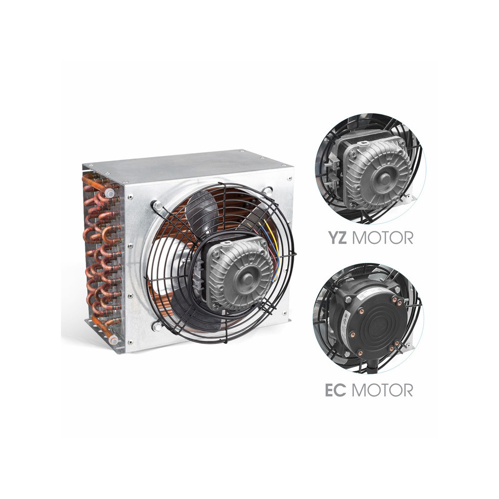 skraplacz aluminiowo-miedziany fi8 mm pojedynczy - różne modele serii SK