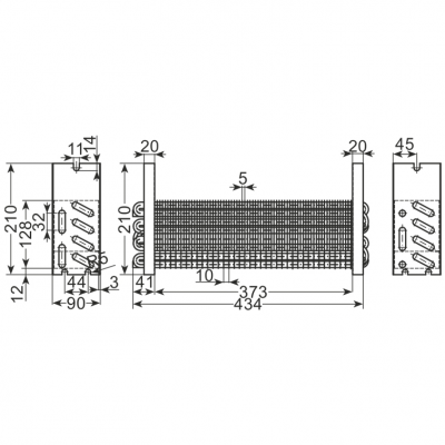 Parownik PCH700-413x210x90